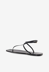 ATP Atelier Alassio Leather Thong Sandals Black 122532900_Black_54418014