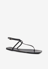 ATP Atelier Alassio Leather Thong Sandals Black 122532900_Black_54418014