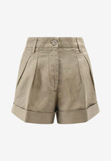 Aspesi Linen Blend Mini Shorts Beige S6G0222G20885047_Beige_54417910