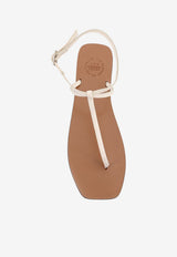 ATP Atelier Alassio Leather Thong Sandals Beige 1226581015_LINEN_54418036