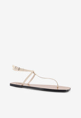 ATP Atelier Alassio Leather Thong Sandals Beige 1226581015_LINEN_54418036