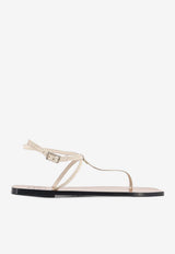 ATP Atelier Alassio Leather Thong Sandals Beige 1226581015_LINEN_54418036