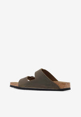 Birkenstock Arizona Natural Oiled Leather Sandals Khaki 1027039FADED KHAKI_FADED KHAKI_54417887