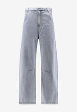 Entire Studios Washed Straight-Leg Jeans Blue ESSS26DP032596261_OLD BLUE_58116778