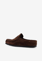 Birkenstock Naples Wrapped Suede Mules Brown 1031701CARAFE_CARAFE_54417900