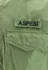 Aspesi Logo Patch Field Shirt Green CE10G17885319_PISTACHIO_54418061