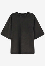 Entire Studios Logo-Printed Crewneck T-shirt Black ESSS26TT010120392_washed black_58116789