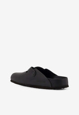 Birkenstock Boston Natural Leather Flat Mules Black 1026789BLACK_Black_54417948