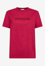 Moncler Embroidered Logo T-shirt Red L10938C0002189AUO438_Red_53817876