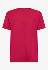 Moncler Embroidered Logo T-shirt Red L10938C0002189AUO438_Red_53817876