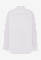 Dries Van Noten Cheers Long-Sleeved Shirt White 2610107123314001_White_54420844