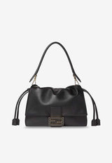 Fendi Medium Mamma Baguette Leather Shoulder Bag Black 8BR833AQ0DF0KUR_NERO ORO SOFT_60007733