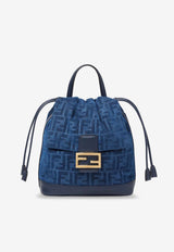Fendi Flocked FF Denim Backpack Blue 8BZ057AWDVF1UJW_BLU BLU ABISSO_60007735