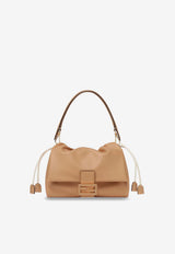 Fendi Medium Mamma Baguette Leather Shoulder Bag Beige 8BR833AQ0DF19P8_CAPPUCCINO OS_60007737