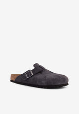 Birkenstock Boston Suede Mules Gray 1031678CHARCOAL_CHARCOAL_54417995