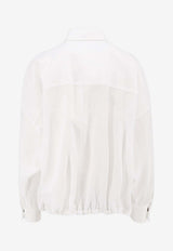 Brunello Cucinelli Embroidered Buttoned Shirt White MQ986NE416C001_White_40000217