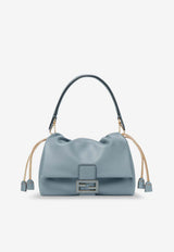 Fendi Medium Mamma Baguette Leather Shoulder Bag Light Blue 8BR833AQ0DF1UJC_MERCURIO_60007740
