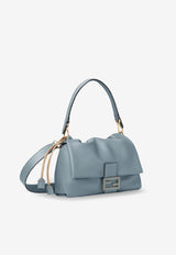 Fendi Medium Mamma Baguette Leather Shoulder Bag Light Blue 8BR833AQ0DF1UJC_MERCURIO_60007740