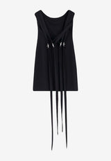 The Attico Crewneck Mini Dress Black 260WCA00465VVP002AA100_Black_54017446