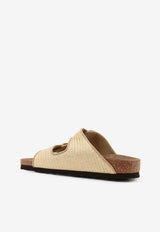 Birkenstock Arizona Big Buckle Raffia Sandals Beige 1029042NATURAL_Beige_54418064