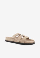 Tory Burch Ines Suede Flat Sandals Beige 163481256_Avola_40005271