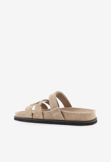 Tory Burch Ines Suede Flat Sandals Beige 163481256_Avola_40005271