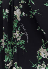 Dolce & Gabbana Floral Print Cropped Blouse Multicolor F7BQ1TFSA9GHX6BZ_Black_40005290