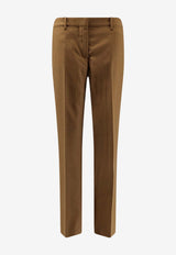 Burberry Wool-Blend Tailored Pants Brown 8126172C5357_HAZELNUT_40017538