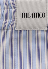 The Attico Striped Mini Shorts Light Blue 260WCQ00002CCC127AA264_LIGHT BLUE WHITE_54017470