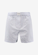 The Attico Striped Mini Shorts Light Blue 260WCQ00002CCC127AA264_LIGHT BLUE WHITE_54017470