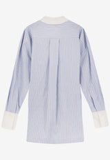 The Attico Oversized Stripe Shirt Light Blue 260WCH00004CCC127AA264_LIGHT BLUE WHITE_54017484