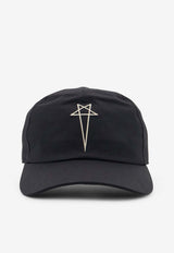 Rick Owens DRKSHDW Logo-Embroidered Baseball Cap Black  DA01F4478TEEM80908_BLACK PEARL_54407858