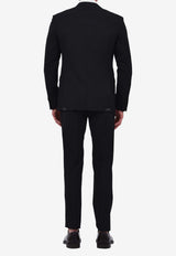 Tonello Single-Breasted Wool Suit Black 01AD231Y-1063U-990