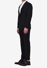 Tonello Single-Breasted Wool Suit Black 01AD231Y-1063U-990