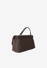Zanellato Small Postina Vimini Handbag Brown 070900S-2030000-Z0244
