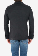 Tonello Double-Breasted Wool-Blend Jacket Gray 06GW050-7164U-900