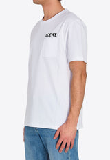 Loewe Embroidered Logo T-shirt White H526Y22XDE--2100