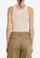 Lemaire Ribbed Tank Top Pink TS0026-LK1017-WH024