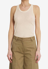 Lemaire Ribbed Tank Top Pink TS0026-LK1017-WH024