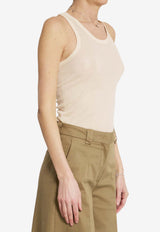 Lemaire Ribbed Tank Top Pink TS0026-LK1017-WH024