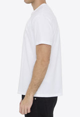 Valentino Flower Embroidered T-shirt White 4V0MG01F-A22-0BO