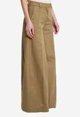 TheLatest Alma High-Rise Wide-Leg Pants Beige 3101T0176-ABTP-T0031
