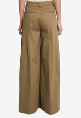 TheLatest Alma High-Rise Wide-Leg Pants Beige 3101T0176-ABTP-T0031