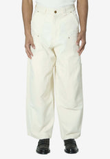 Willy Chavarria Stockton Wide-Leg Cargo Jeans Off-white WCBTM0079--065