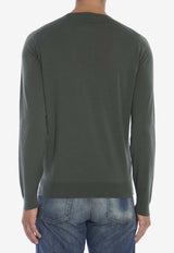 John Smedley Lundy Crewneck Sweater Green LUNDY--HIGHLAND GREEN