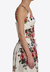 Dolce & Gabbana Floral Print Bustier Top Multicolor F7BB1T-HS5UU-HA5ZO