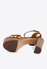 Gianvito Rossi Ardèa 70 Suede Platform Sandals Brown G32753-70LEG-TEXAS