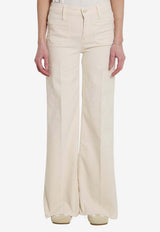MOTHER Patch Pocket Twister Fray Jeans White 11425-413--MMW