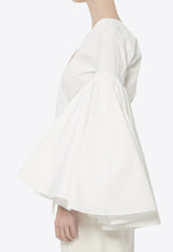 Jacquemus Cache-Coeur Paysan Cropped Top White TOW00904A-W00648-100