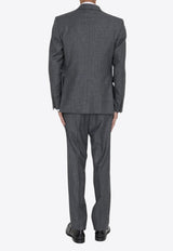 Tagliatore Single-Breasted Wool Suit Gray 2FNA22B01-470048-N1206
